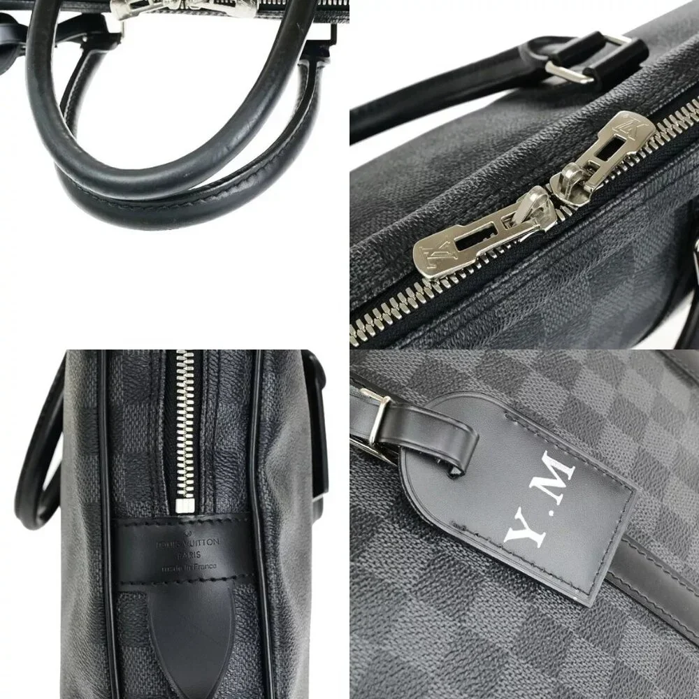 LOUIS VUITTON Porte Documents Voyage Briefcase Hand Bag Graphite